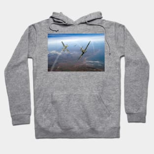 Duellists Spitfire and Bf109 Hoodie